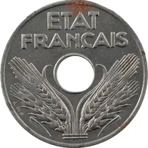 Pas Cher État Français, 20 centimes fer, 1944 paris