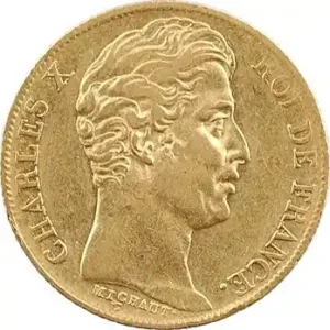Charles X, 20 francs, 1830 Paris, tranche cannelée Top Vente