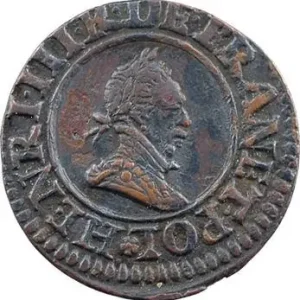 Henri III, denier tournois, 1588 Paris Seulement Aujourd’hui