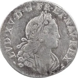 Retour Gratuit Louis XV, quart d’écu de Navarre, 1718 Rouen