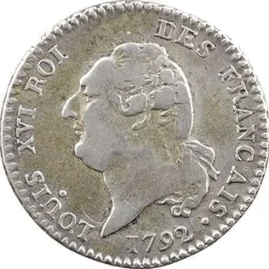 Meilleure Qualité Constitution, 15 sols FRANÇAIS, An 4, 2d semestre, 1792 Lyon