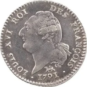 Commander Vite Constitution, 15 sols FRANÇOIS, An 3, 2d semestre (léopard), 1791 Paris