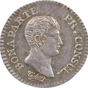 Consulat, quart de franc, An 12 Paris Certifié
