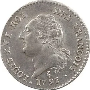 Constitution, 15 sols FRANÇOIS, An 3, 2d semestre (héron), 1791 Paris Livraison Express