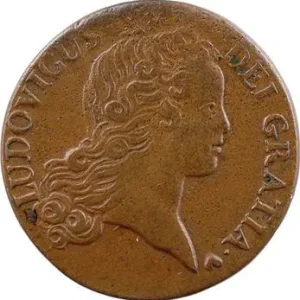 Achat Immédiat Louis XV, sol au buste enfantin, 1719 Strasbourg