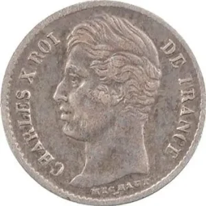 Expédition Rapide Charles X, 1/4 de franc, 1828 Strasbourg