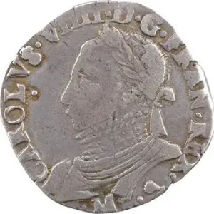 Henri III (au nom de Charles IX), teston 10e type, 1575 Toulouse Promotion