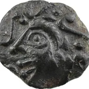 En Vogue Aulerques Éburovices, bronze au cheval et au sanglier, c.60-50 av. J.-C.