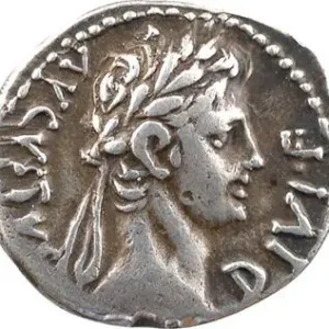 Réduction Auguste, denier, Lyon, 8-7 av. J.-C