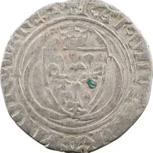 Charles VIII, Petit blanc à la couronne, Rouen Populaire