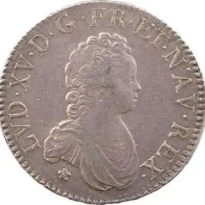 Top Qualité Louis XV, écu dit Vertugadin, 1716 Lyon