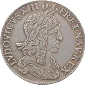 Louis XIII, demi-écu d’argent, 2e type (1er poinçon), 1642 Paris (rose entre deux points) Offre Spéciale