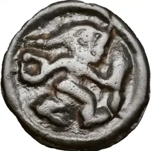 Rèmes, potin au guerrier courant, c.60-40 av. J.-C. Dernier Modèle