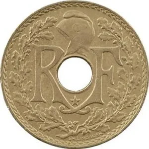 IIIe République, 5 centimes étoile, 1938 Paris Paiement Sécurisé