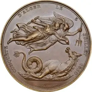 Algérie, conquête d’Alger, le comte de Bourmont, général, 1830 Remise