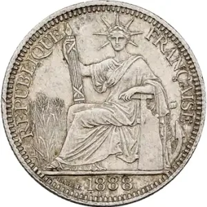 Prix Choc Indochine, 10 centièmes, 1888 Paris