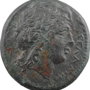 Paiement Sécurisé Sicile, Syracuse, Hiketas, hémilitron AE22, c.287-278 av. J.-C