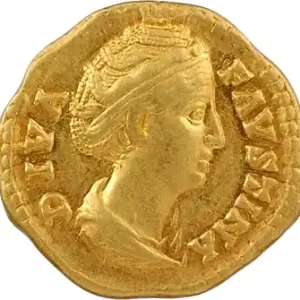 Divine Faustine Mère, aureus, Rome, c.141-146 Bon Marché