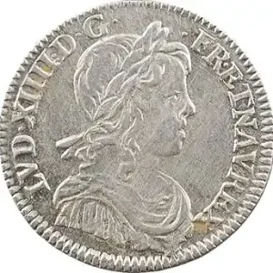 Top Vente Louis XIV, douzième d’écu à la mèche longue, 1650/49 Rouen
