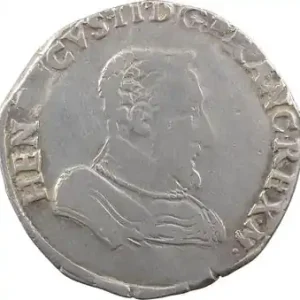 Haute Qualité François II, (au nom d’Henri II), teston à la tête nue 1er type, 1560 Lyon