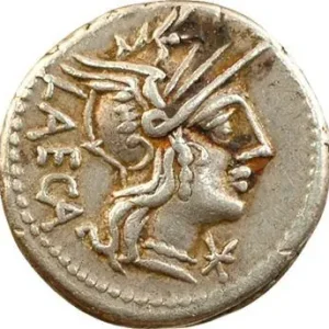 Porcia, denier, Rome, 125 av. J.-C. Vente Flash