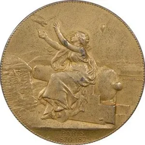 Remise Siège de Paris, médaille des communications aériennes, 1870-1871 Paris