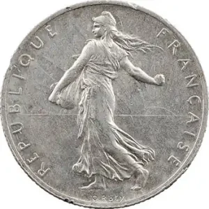 IIIe République, 2 francs Semeuse, 1909 Paris Garantie Incluse