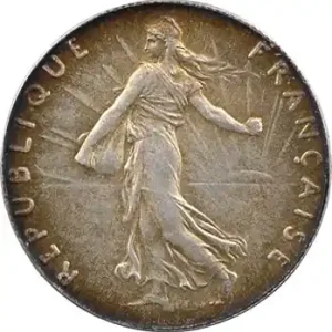 Réduction IIIe République, 50 centimes Semeuse, 1905 Paris