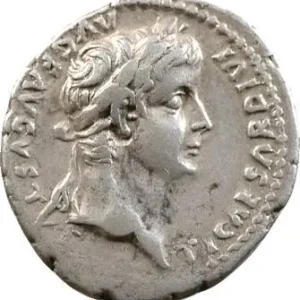 Tibère, denier, Lyon, 16 Remise