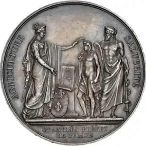 Louis XVIII, don du Ministre Decazes au Préfet Anglès, par Caqué, 1819 Paris Nouveauté