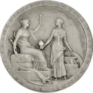 Égypte, Suez (Canal de), médaille de Roty en argent, 1869 (ap. 1880) Meilleur Choix