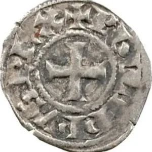 Populaire Philippe IV, obole tournois à l’O rond