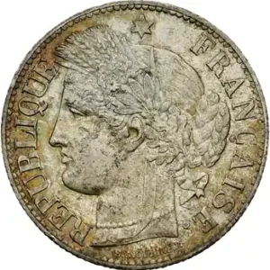 IIIe République, 2 francs Cérès, 1871 Paris Expédié Aujourd’hui