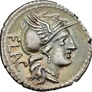 Usine Directe Rutilia, denier, Rome, 77 av. J.-C.