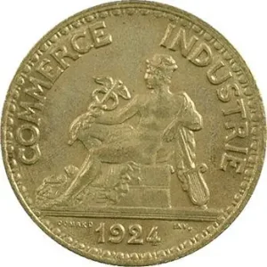 Achat Immédiat IIIe République, 50 centimes Chambres de commerce, 1924 Paris