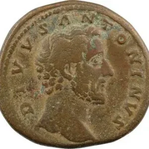 Prix Choc Divin Antonin, sesterce, Rome, après 161 (consécration de Marc Aurèle)