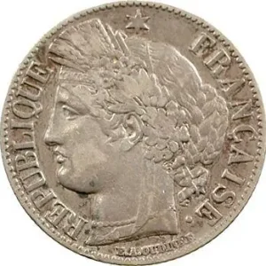 Populaire IIe République, 1 franc Cérès, 1849 Paris