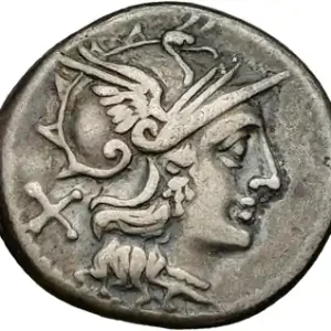 Juventia, denier, Rome, 154 av. J.-C. Satisfait Ou Remboursé