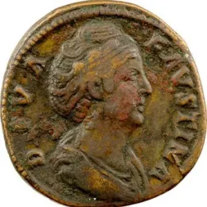 Divine Faustine Mère, sesterce, Rome, c.147 Offre Limitée