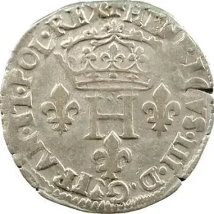 Henri III, double sol parisis, 2e type, 1578 Toulouse Top Vente