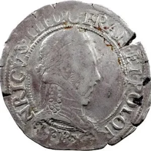 Usine Directe Henri III, franc au col plat, 1577 Rouen