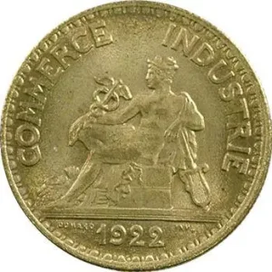 Prix Choc IIIe République, 50 centimes Chambres de commerce, 1922 Paris