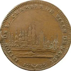 Lorraine, Nancy (ville de), Chambre de la ville, par Saint-Urbain, 1733 Réduction