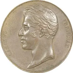 Charles X, médaille du sacre à Reims par Gayrard (Sb.94e), 1825 Paris Premium