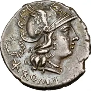 Premium Servilia, denier, Rome, 136 av. J.-C.