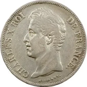 Charles X, 5 francs tranche en relief, 1830 Paris Acheter En Ligne