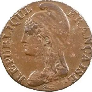 Artisanat Directoire, 5 centimes petit module, An 4 Paris