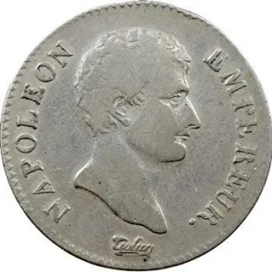 Premier Empire, 2 francs calendrier révolutionnaire, An 13 Paris Bon Marché