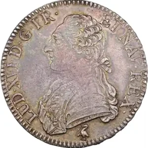 Louis XVI, écu aux branches d’olivier, 1790 Paris Expédition Rapide