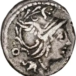 Fundania, denier, Rome, 101 av. J.-C. Nouveauté